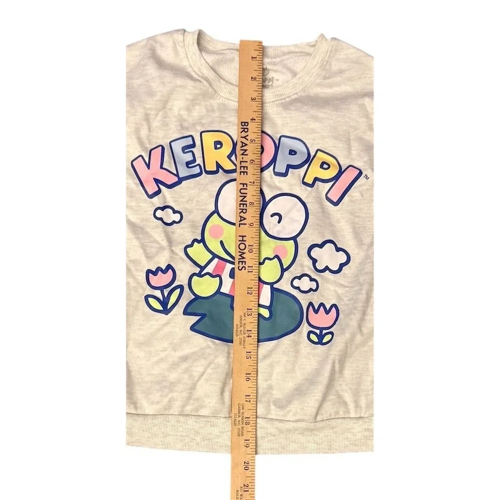 Sanrio Kids Large Gray Sweatshirt 12-14 Keroppi Casual‎ Fall Wear